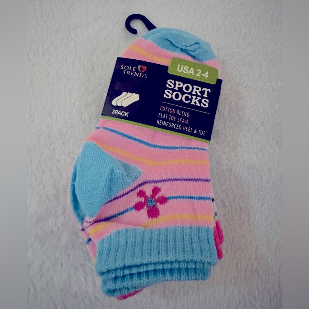 ⭐️NWT 🔥3 for $10🔥 2-4T 3 pack sport socks